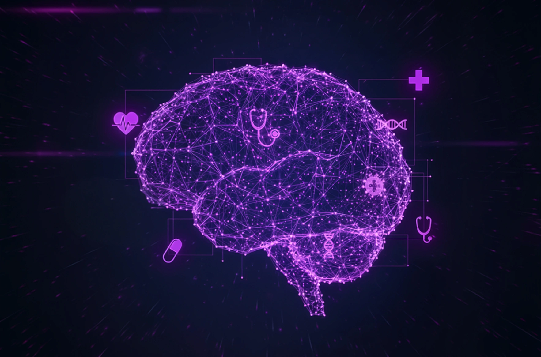 A visual representation of artificial intelligence analyzing a phone conversation.