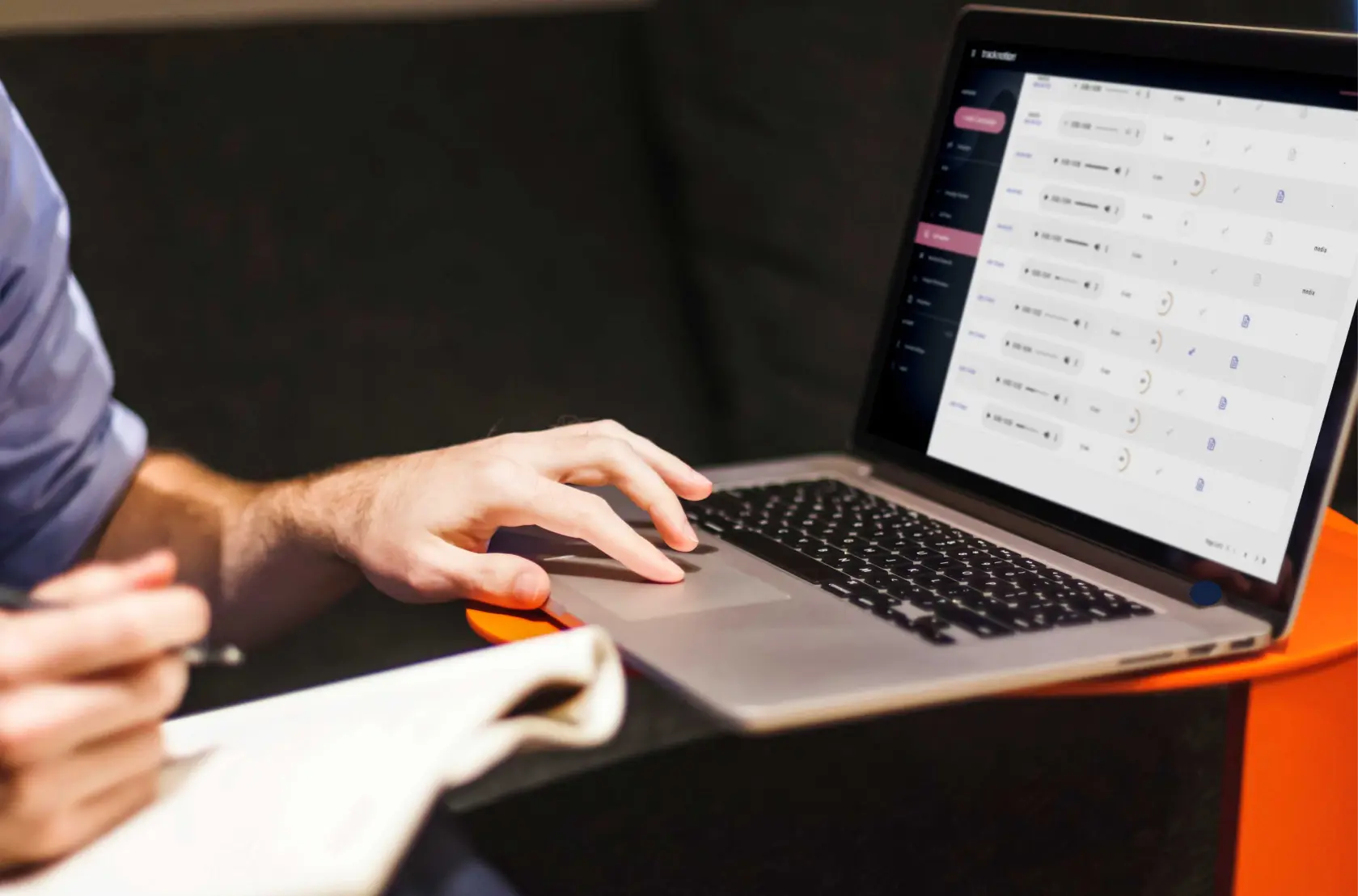 A flowchart showing how call data validates high-intent leads