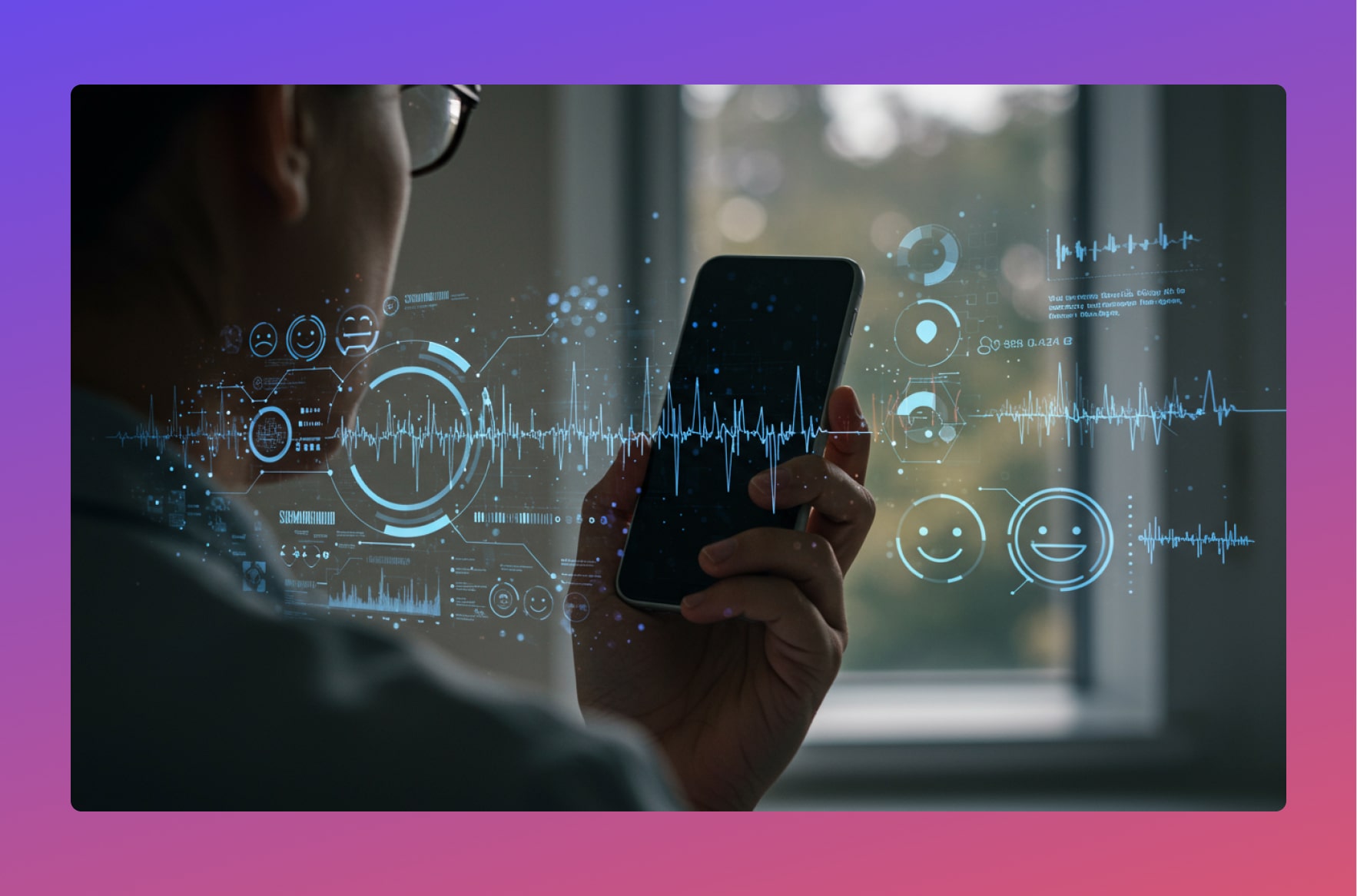 Graphic illustrating AI call tracking technology for law firms